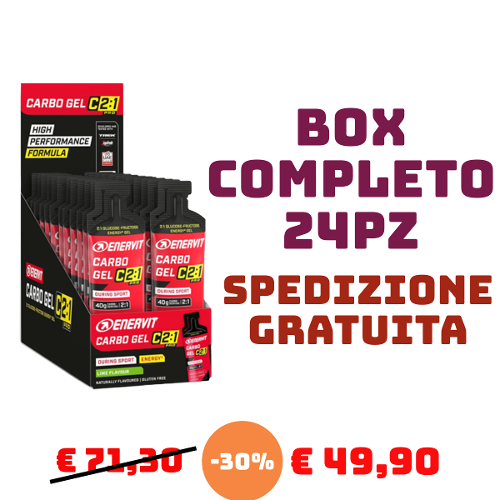 ENERVIT C2:1 CARBO GEL LIME BOX 24PZ